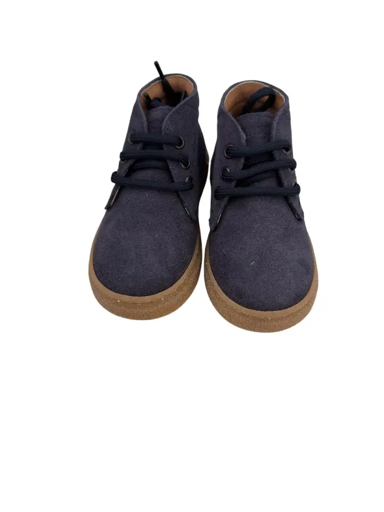 scarpe blu navy bambino in camoscio miniatura 2
