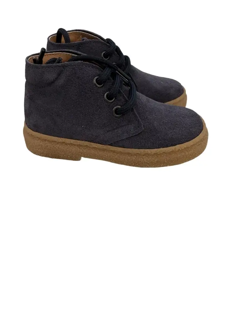 scarpe blu navy bambino in camoscio