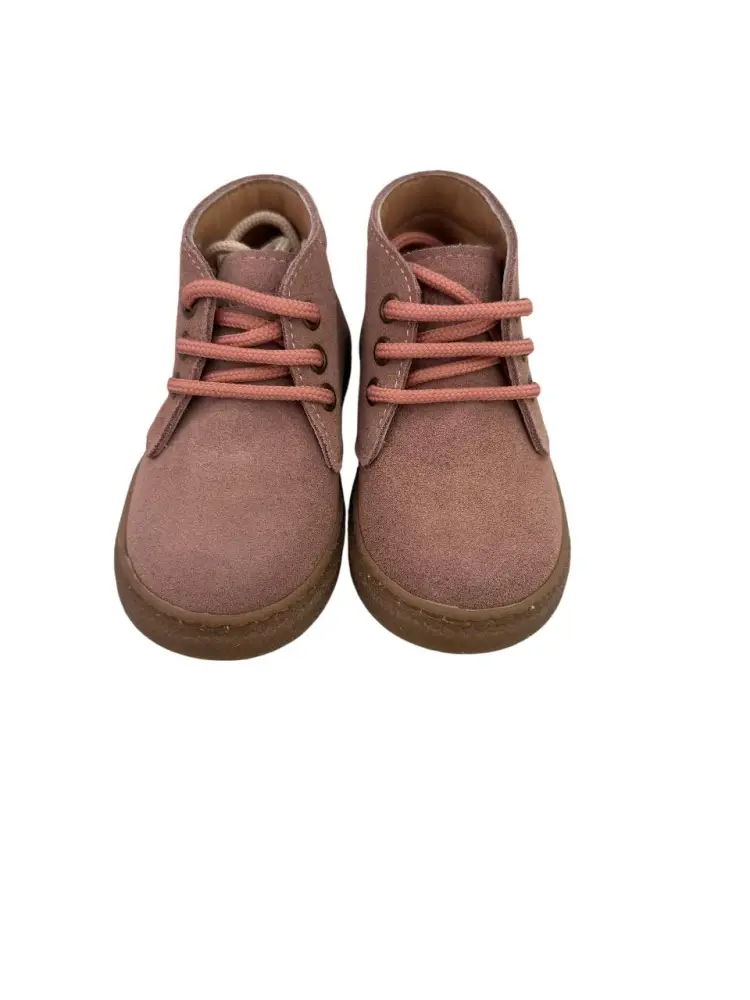 scarpe rosa bambina in camoscio miniatura 2