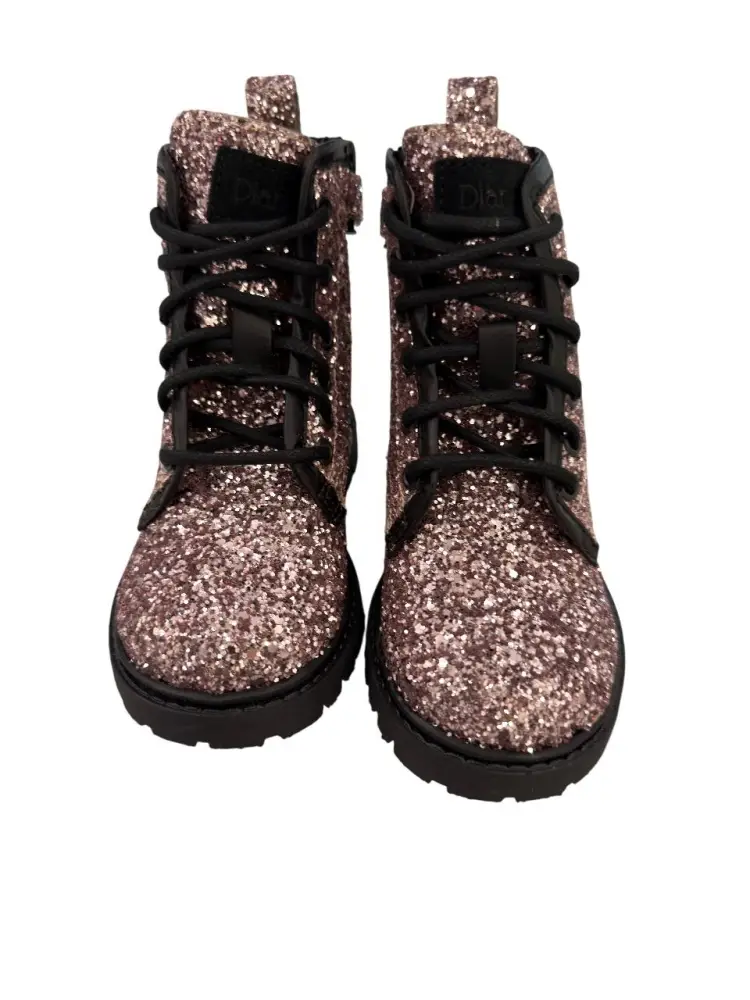 stivaletto rosa bambina con glitter miniatura 2