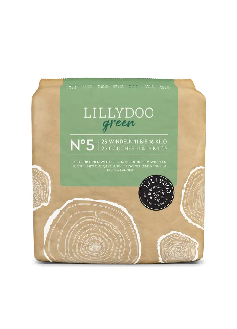 DIAPERS, Pannolini Ecologici Lillydoo, Unisex, Verde, Taglia: 11-16