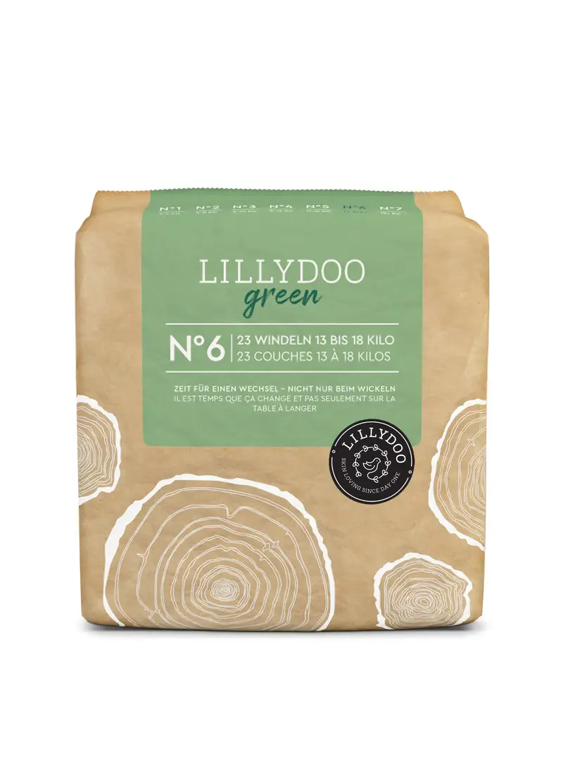 DIAPERS, Pannolini Ecologici Lillydoo, Unisex, Verde, Taglia: 13-18