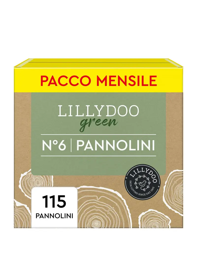 DIAPERS, Pannolini Ecologici Lillydoo, Unisex, Verde, Taglia: 13-18