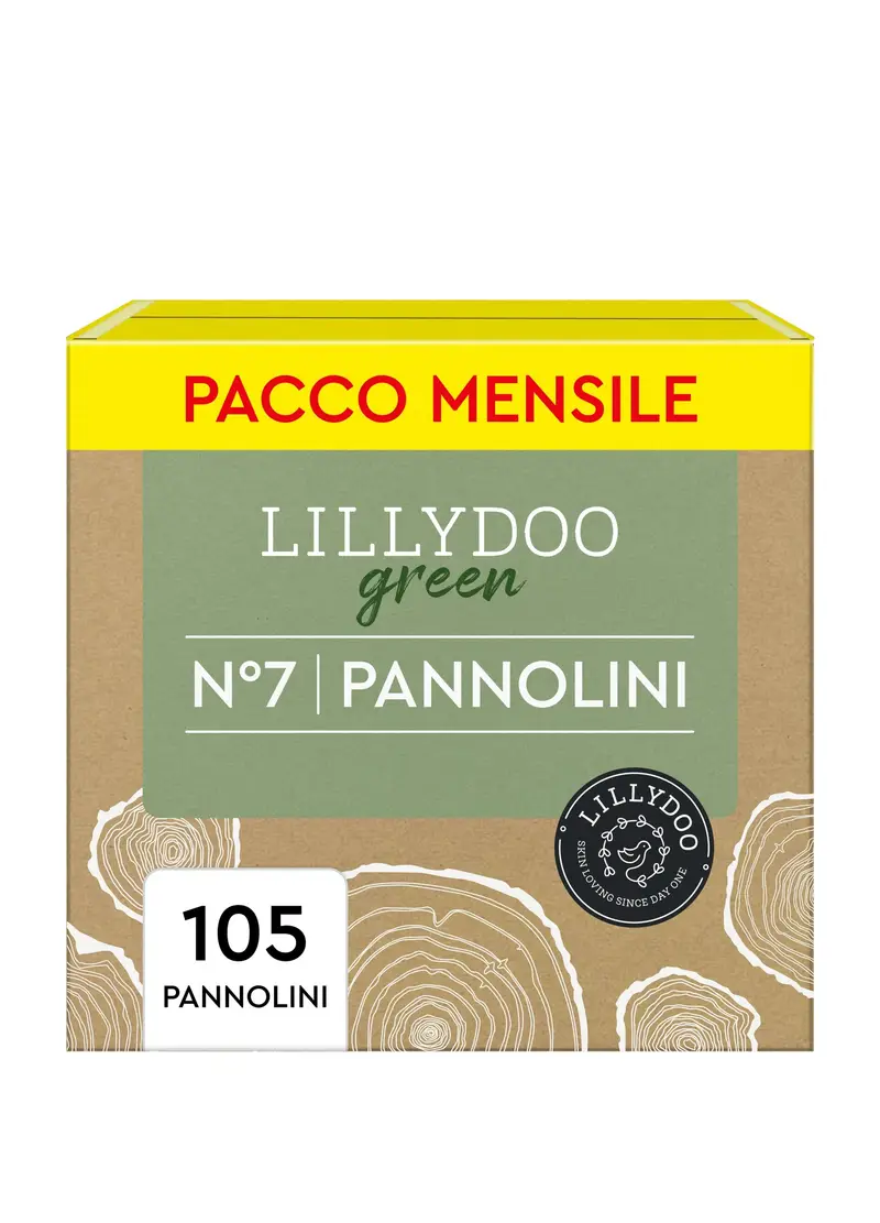 DIAPERS, Pannolini Ecologici Monouso Lillydoo, Unisex, Verde, Taglia: +15