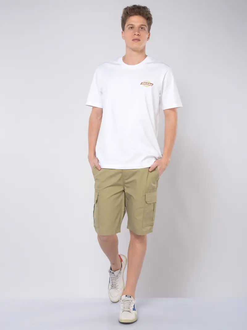 bermuda da uomo Dickies cargo con logo BEIGE miniatura 2