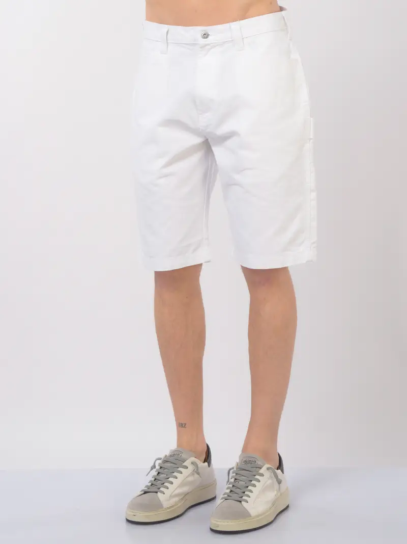 bermuda da uomo Dickies carpenter in cotone Bianco