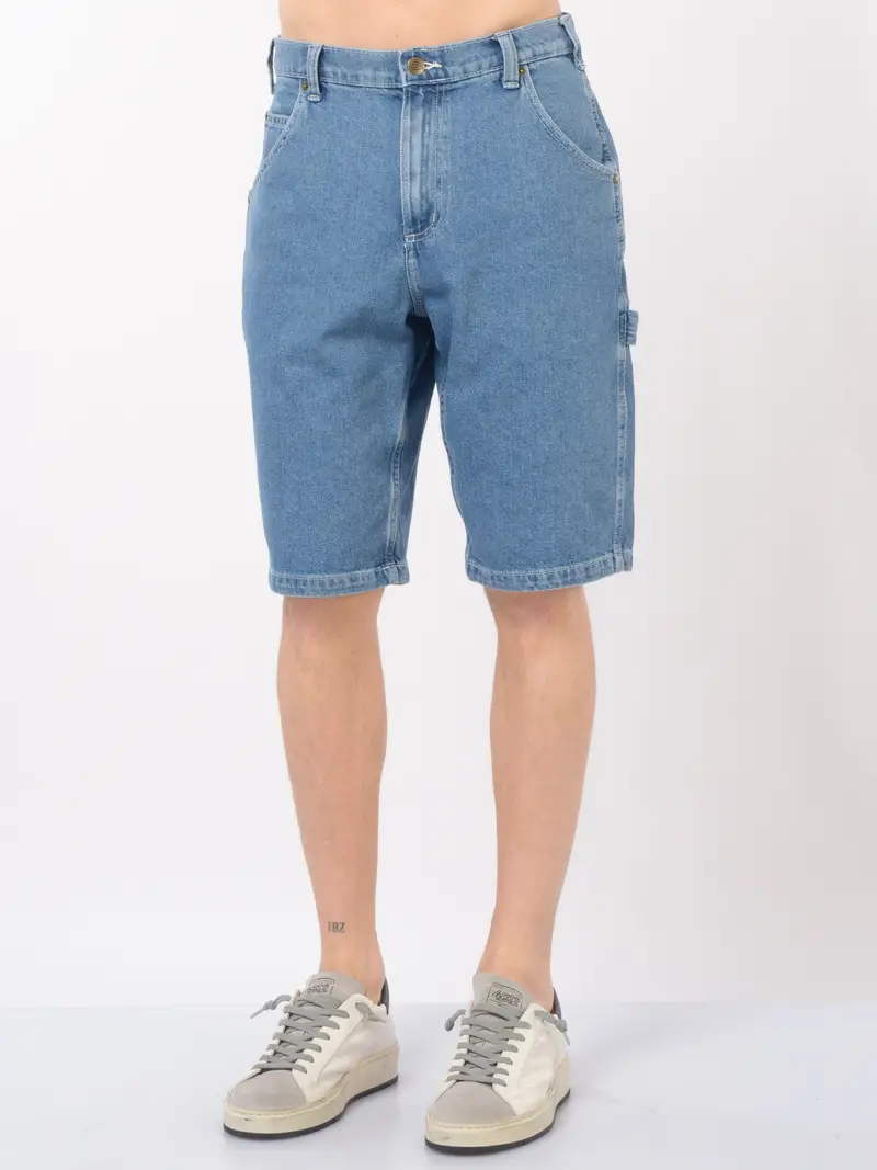 bermuda da uomo Dickies in demin carpenter Blu