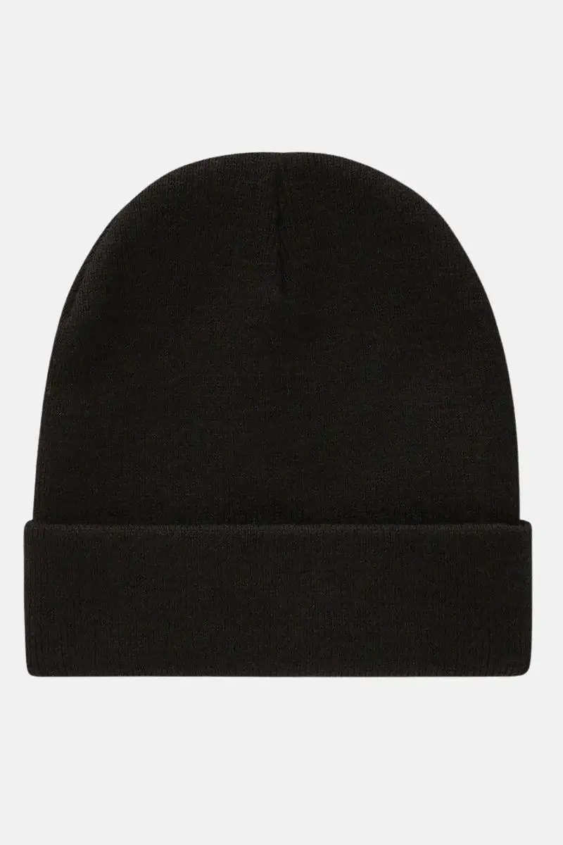 Berretto di lana nero per uomo e donna con logo miniatura 3
