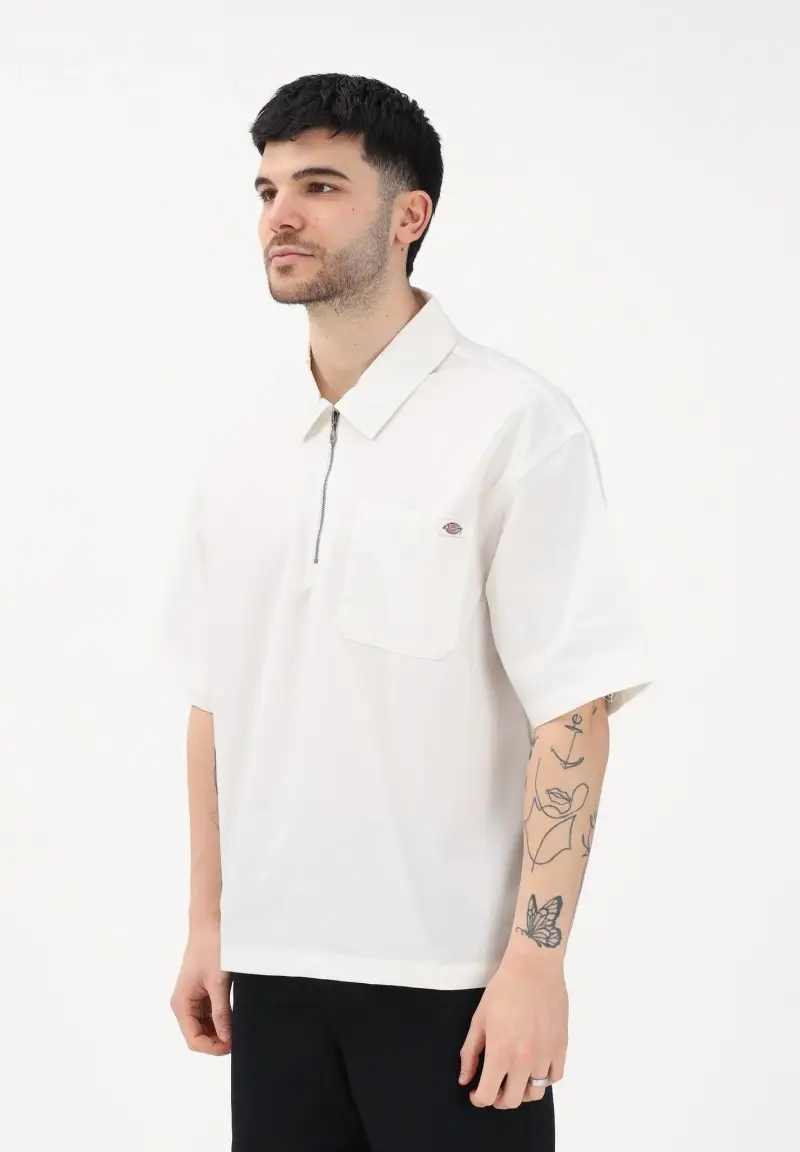 Camicia a manica corta Cadiz bianca da uomo