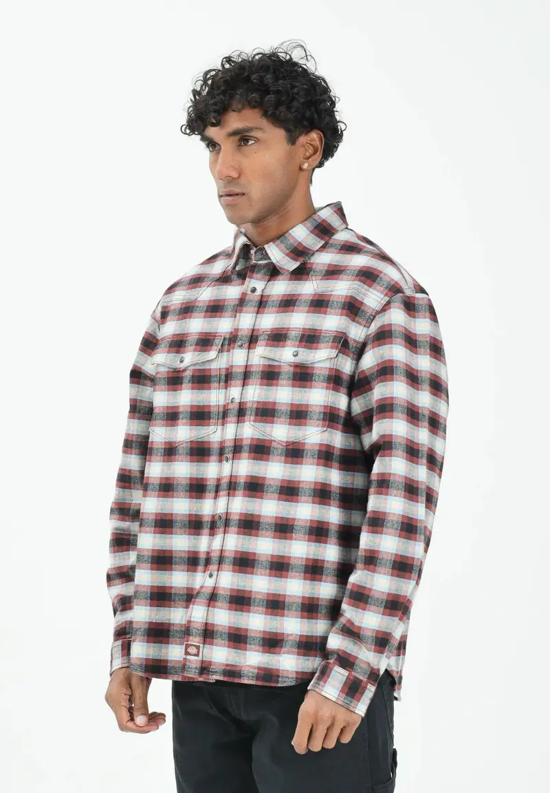 Camicia a manica lunga JOHNSONVILLE nera da uomo