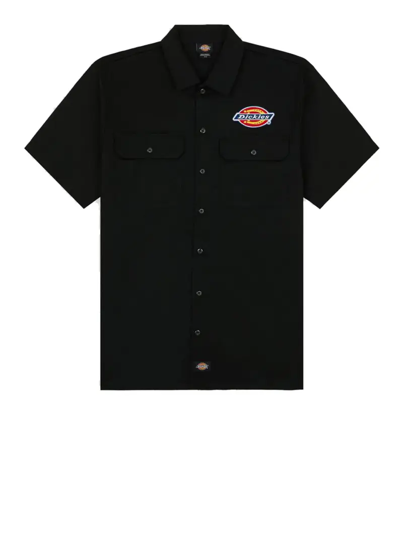 camicia casual dickies clintondale da uomo - nero