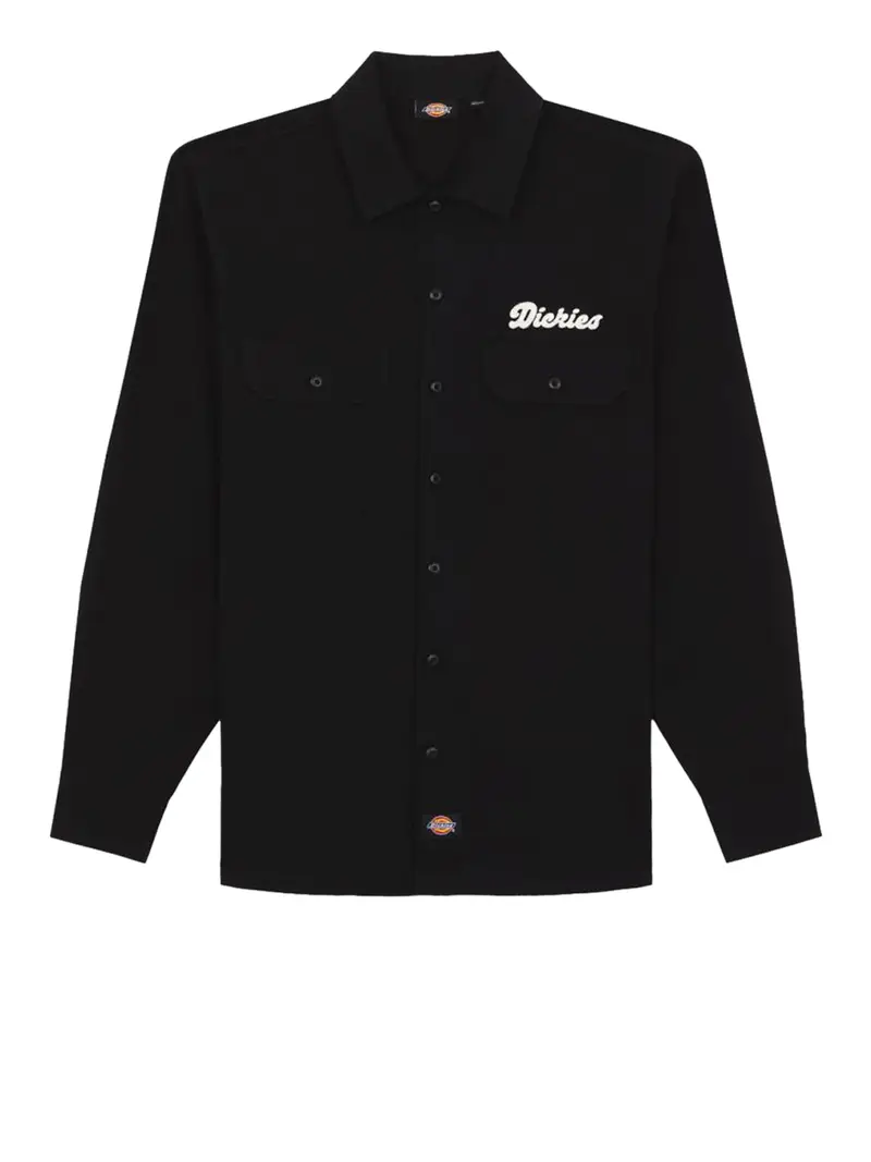 camicia casual dickies lewistown da uomo - nero