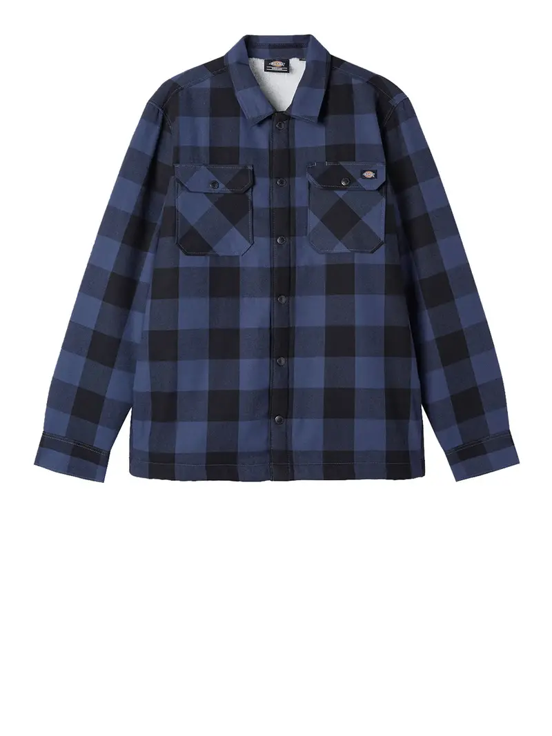 camicia casual dickies lined sacramento da uomo - blu