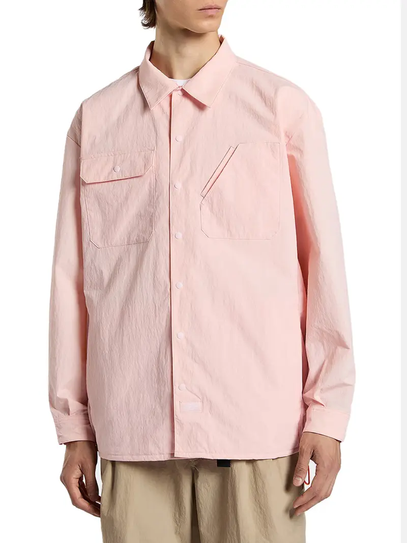 camicia casual dickies oversized da uomo - rosa