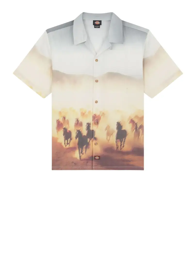 camicia casual dickies running wild da uomo - multicolore