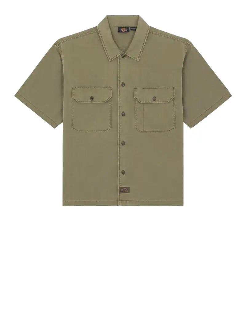 camicia casual dickies unionville da uomo - verde