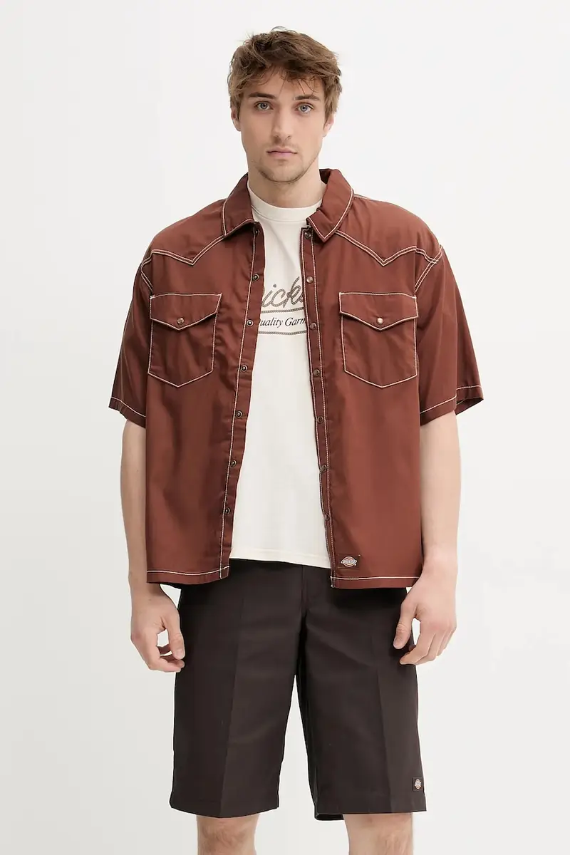 camicia colore marrone DK0A4Z7MK471