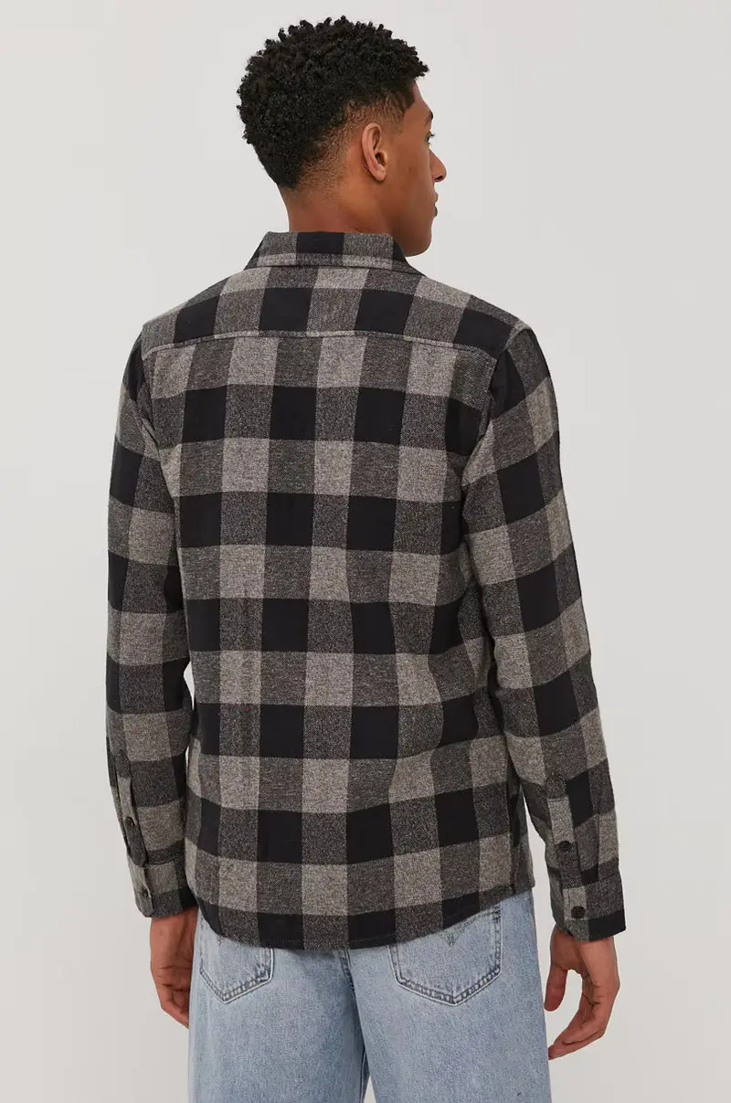 camicia in cotone Grigio miniatura 2