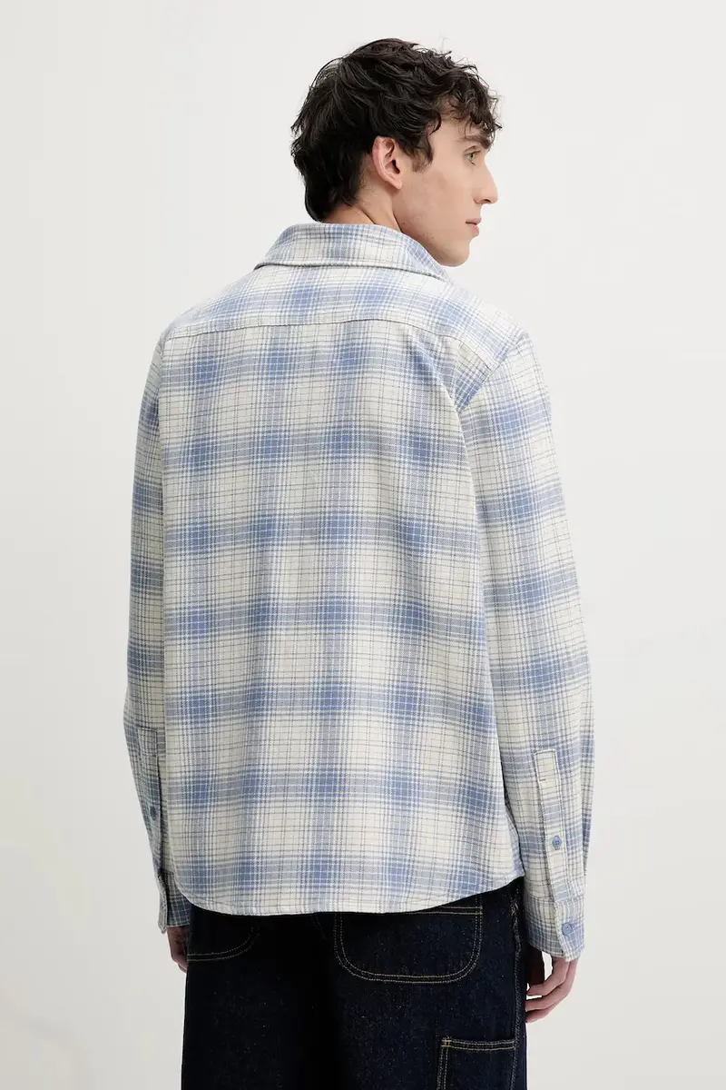 camicia in cotone uomo colore blu DK0A4XGTK371 miniatura 3