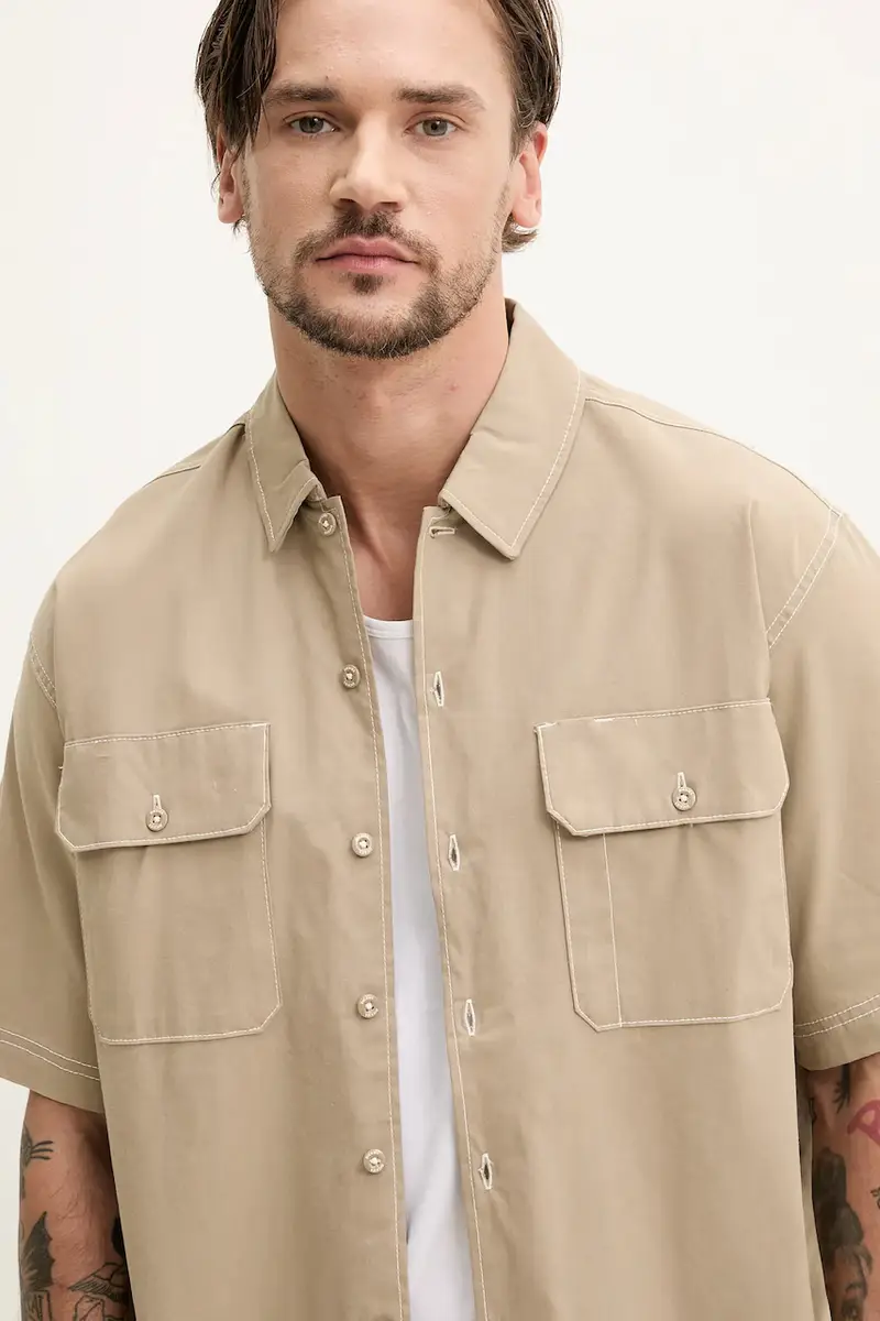 camicia uomo colore verde DK0A4Z7R0DS1 miniatura 4