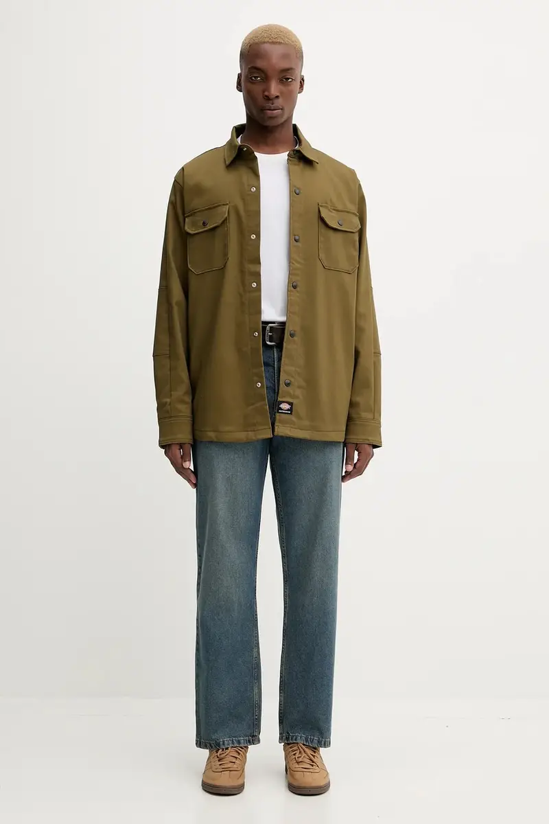 camicia uomo colore verde DK0A8673 miniatura 2