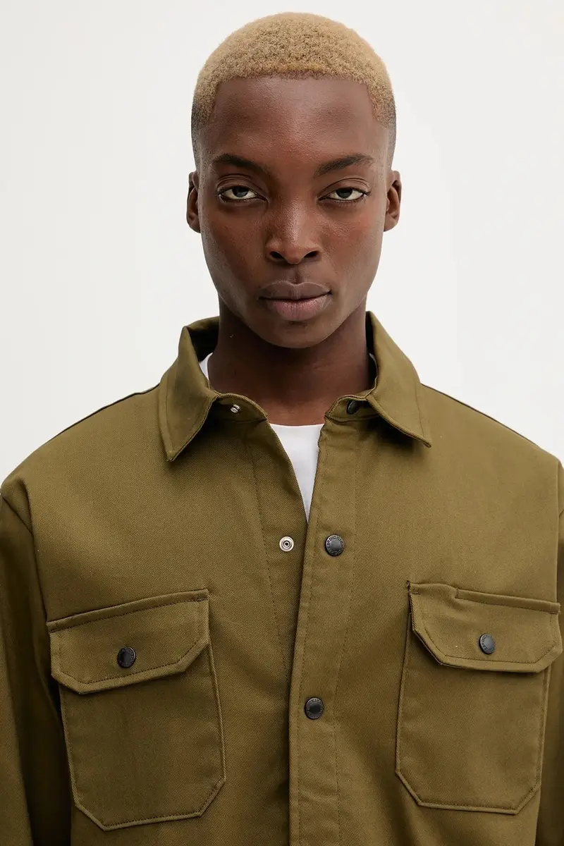 camicia uomo colore verde DK0A8673 miniatura 4