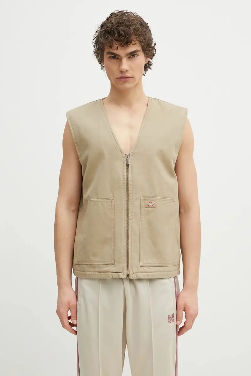 cotone senza maniche Duck Canvas Summer Vest Sw Desert Sand uomo colore beige DK0A4YQKF021
