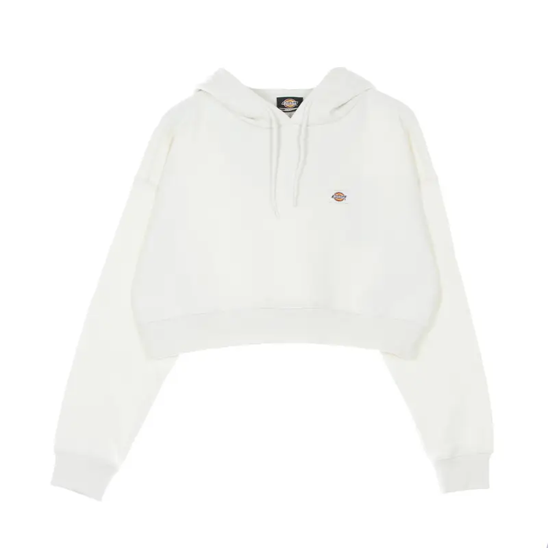 Felpa Cappuccio Corta Donna Oakport Cropped Hoodie Ecru