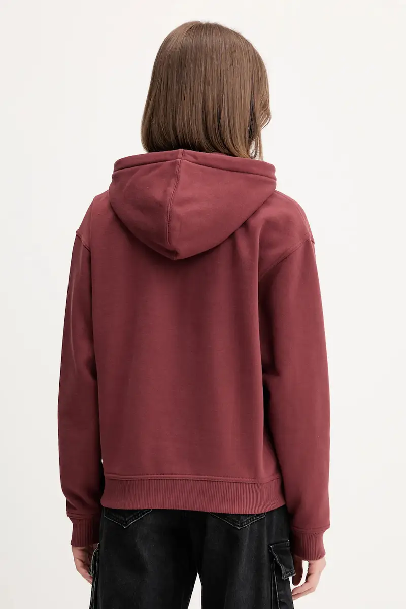 felpa CLANCY donna colore nero con cappuccio DK0A4Z2W Rosso miniatura 3