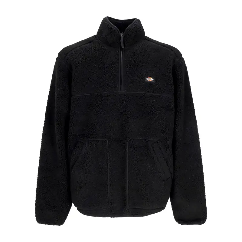 Felpa Collo Alto Uomo Mount Hope Quarter Zip Black