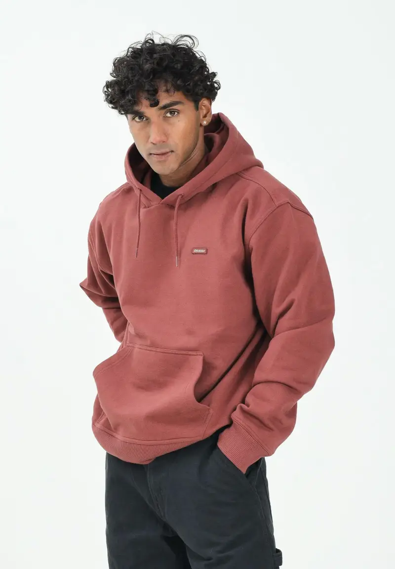 Felpa con cappuccio CLANCY bordeaux da uomo miniatura 2