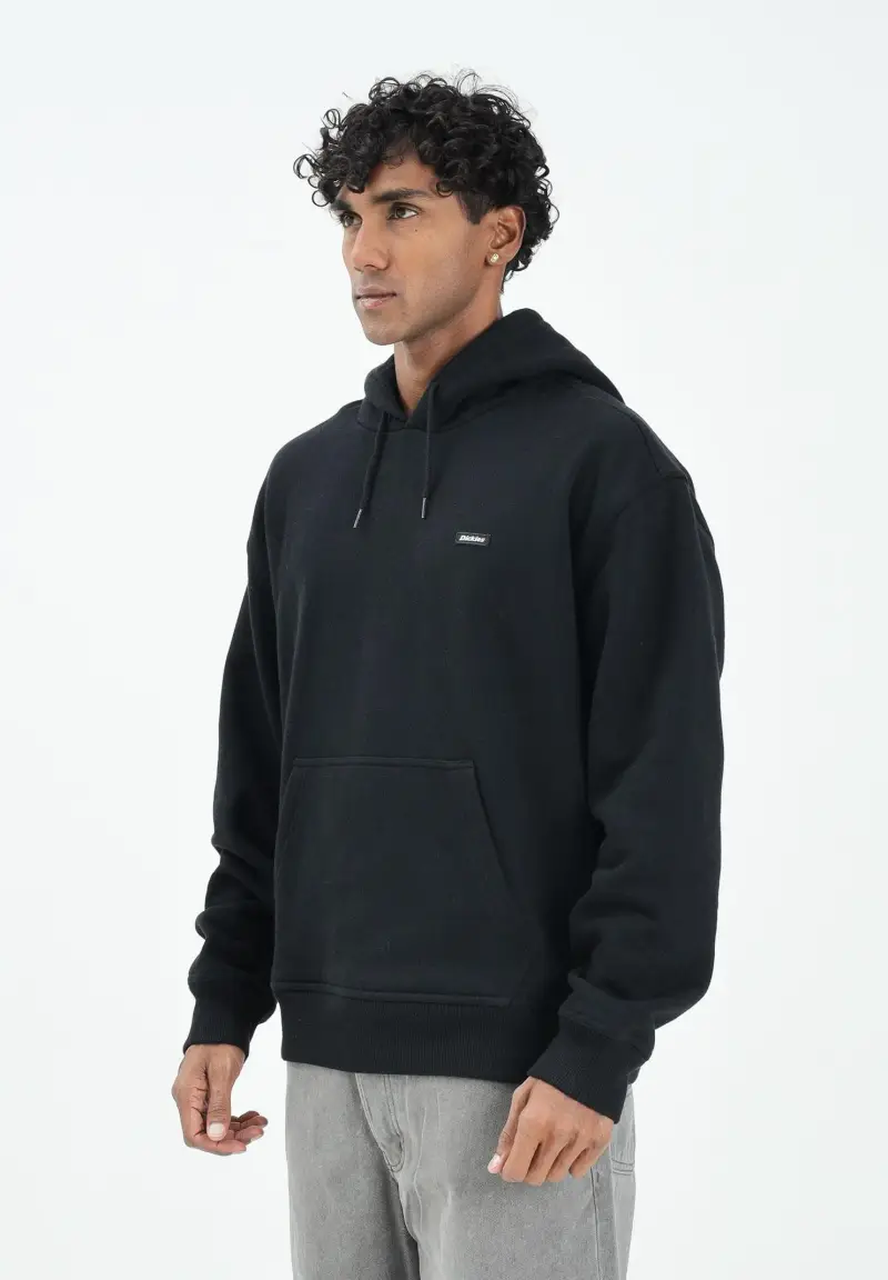 Felpa con cappuccio Clancy nera da uomo