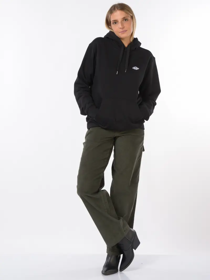 felpa da donna Dickies con cappuccio e logo NERO miniatura 2