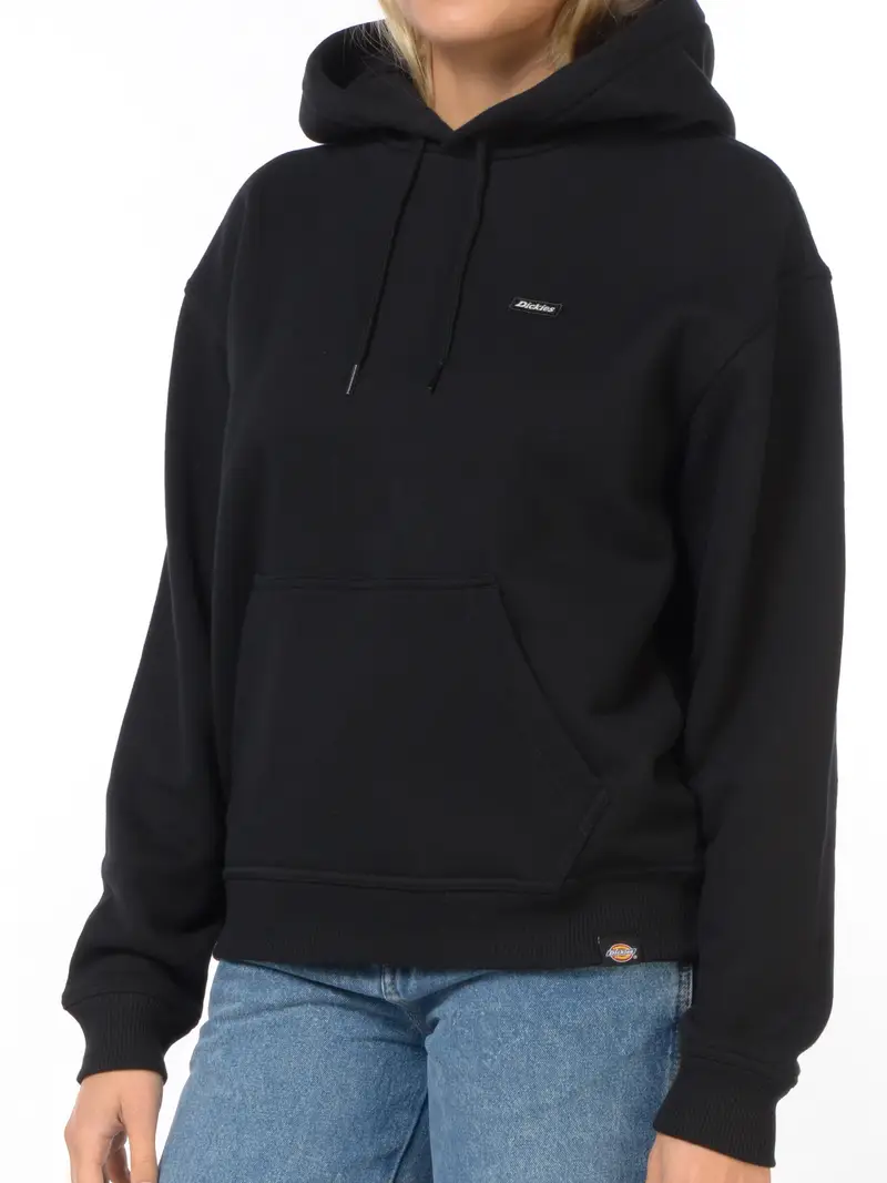 felpa da donna Dickies con cappuccio e logo NERO