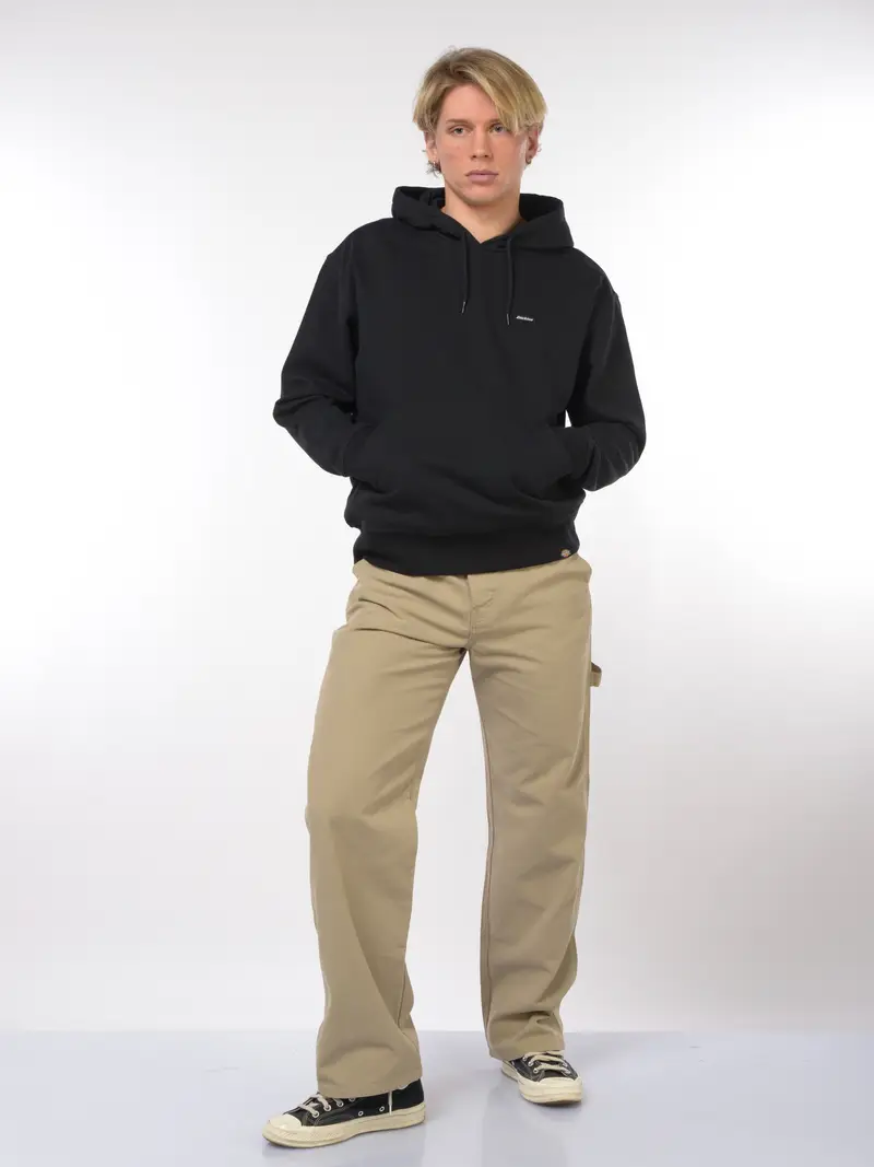 felpa da uomo Dickies con cappuccio e tasca NERO miniatura 2