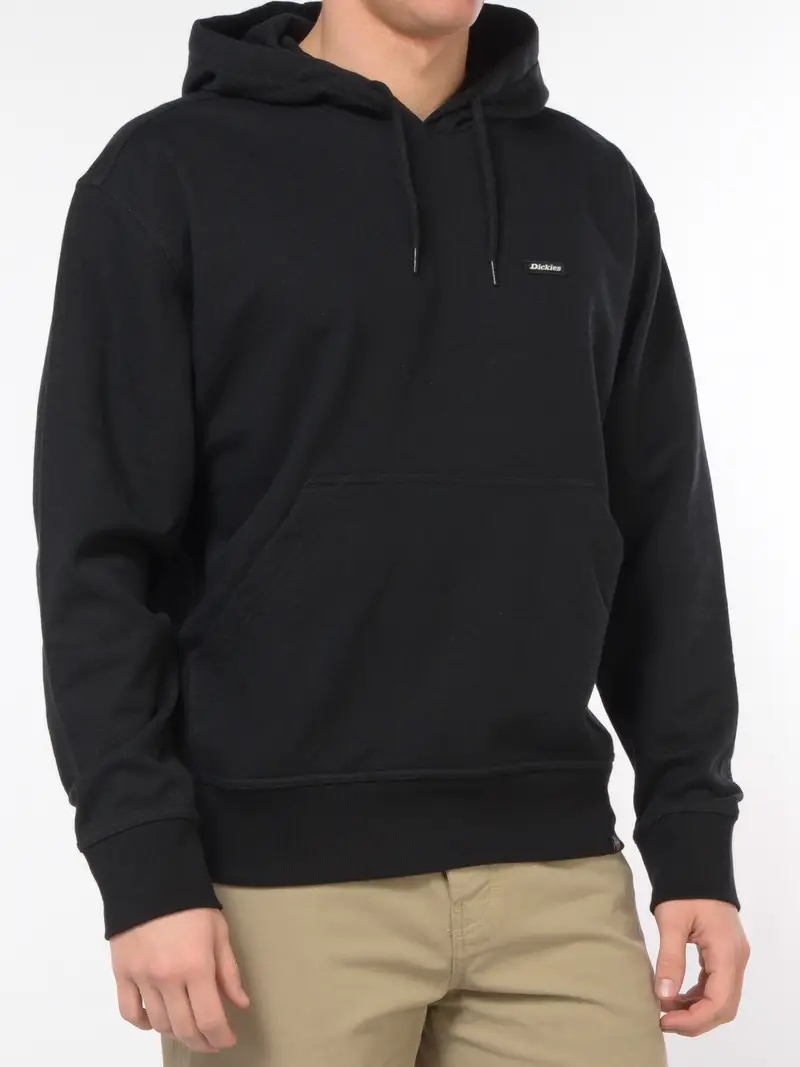 felpa da uomo Dickies con cappuccio e tasca NERO