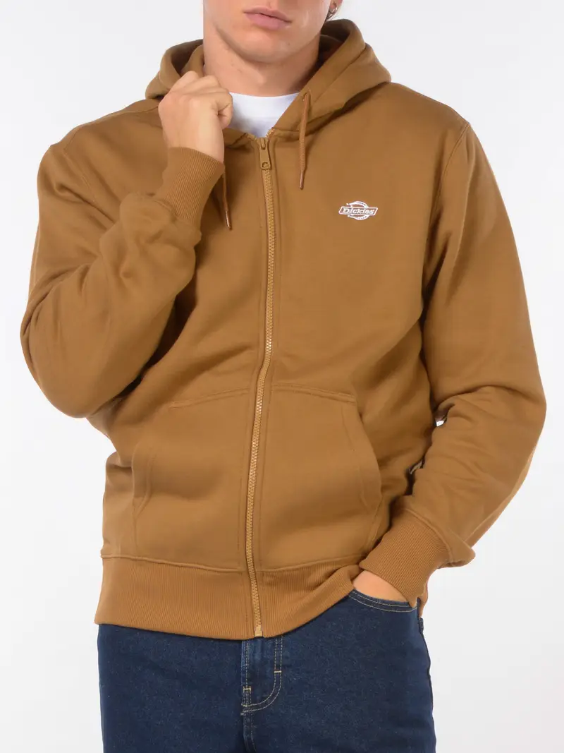 felpa da uomo Dickies con zip e logo RAME