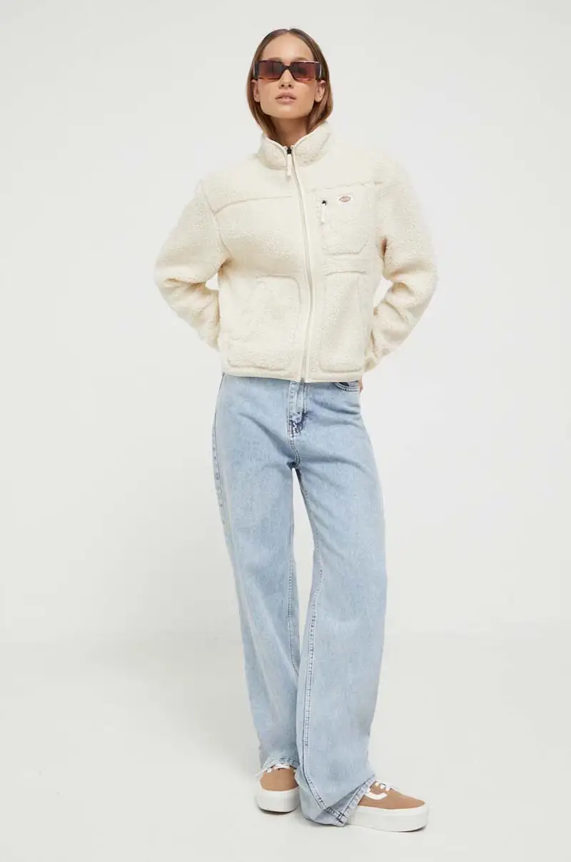 felpa donna Beige miniatura 2