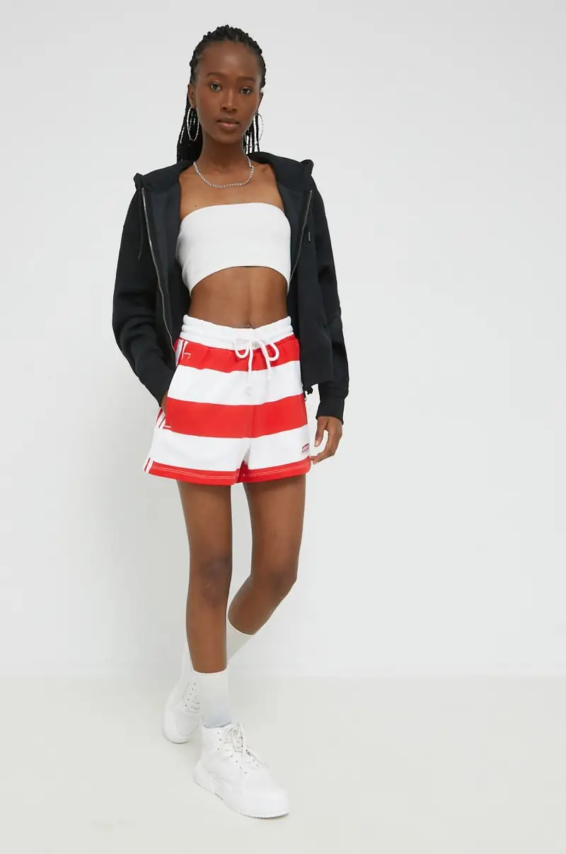 felpa donna con cappuccio Nero miniatura 2