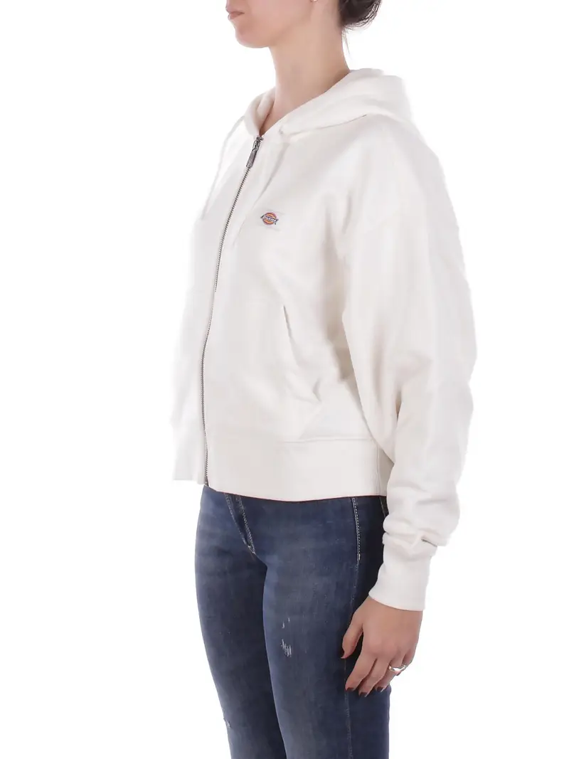 Felpa Donna DICKIES Ecru Oakport zip hoodie ecru miniatura 2