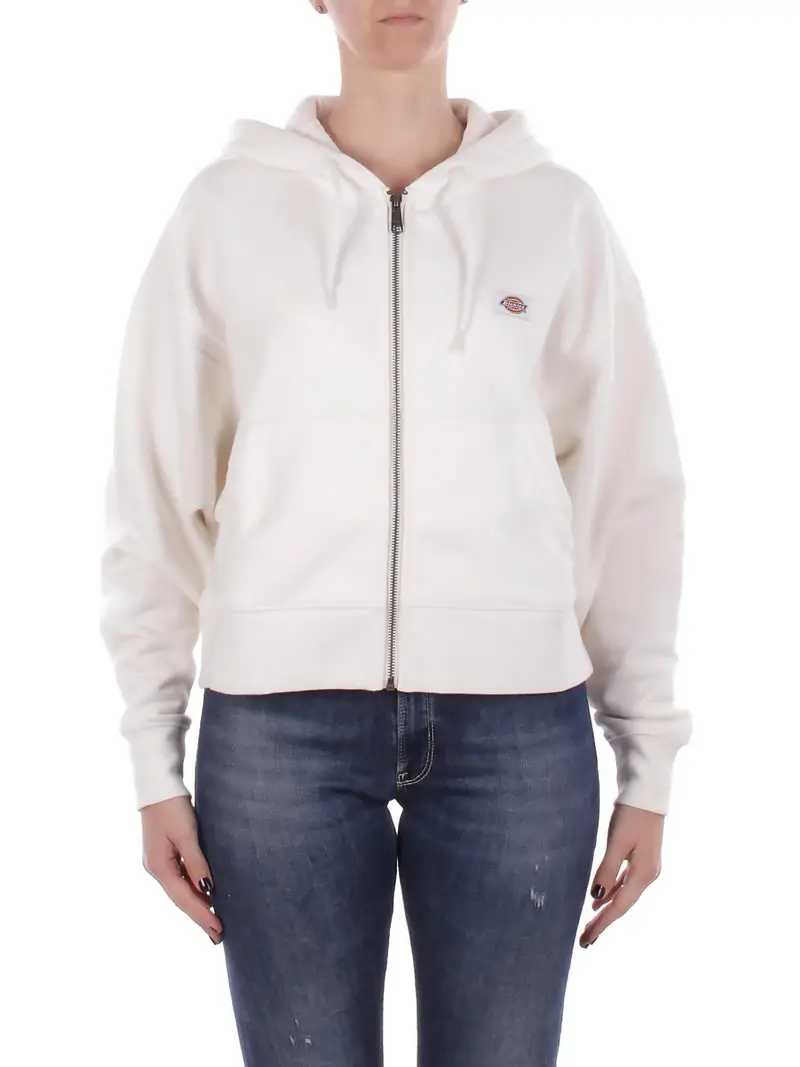 Felpa Donna DICKIES Ecru Oakport zip hoodie ecru