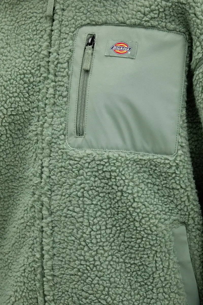 felpa in pile donna colore verde DK0A88BN miniatura 5