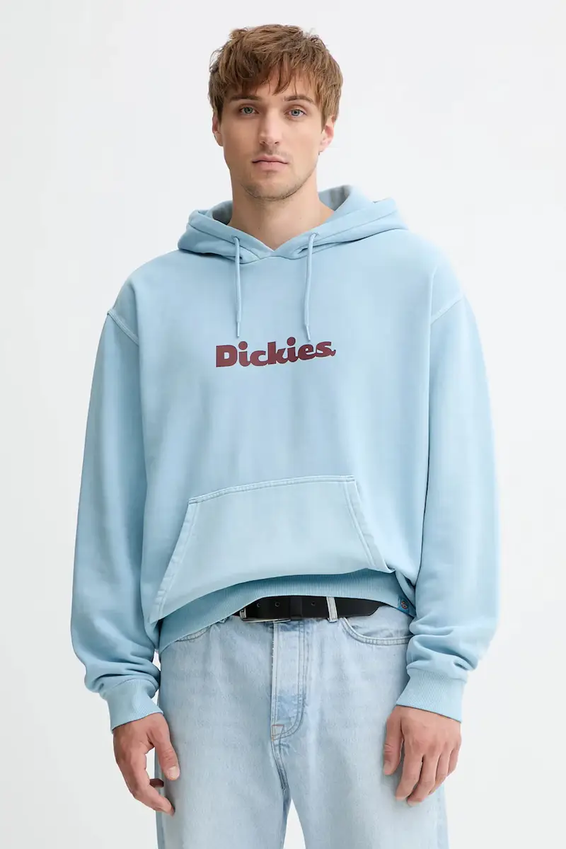 felpa uomo colore blu con cappuccio DK0A87NP