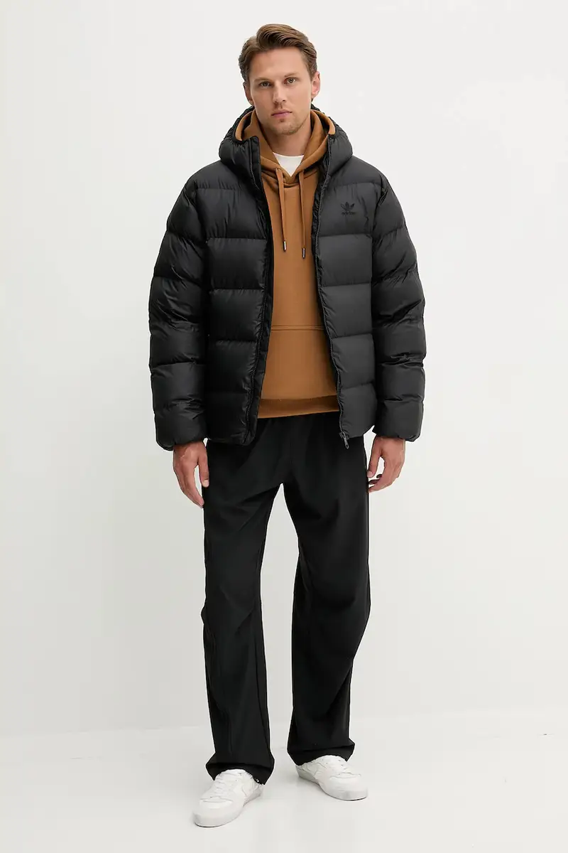 felpa uomo colore nero con cappuccio Marrone miniatura 2