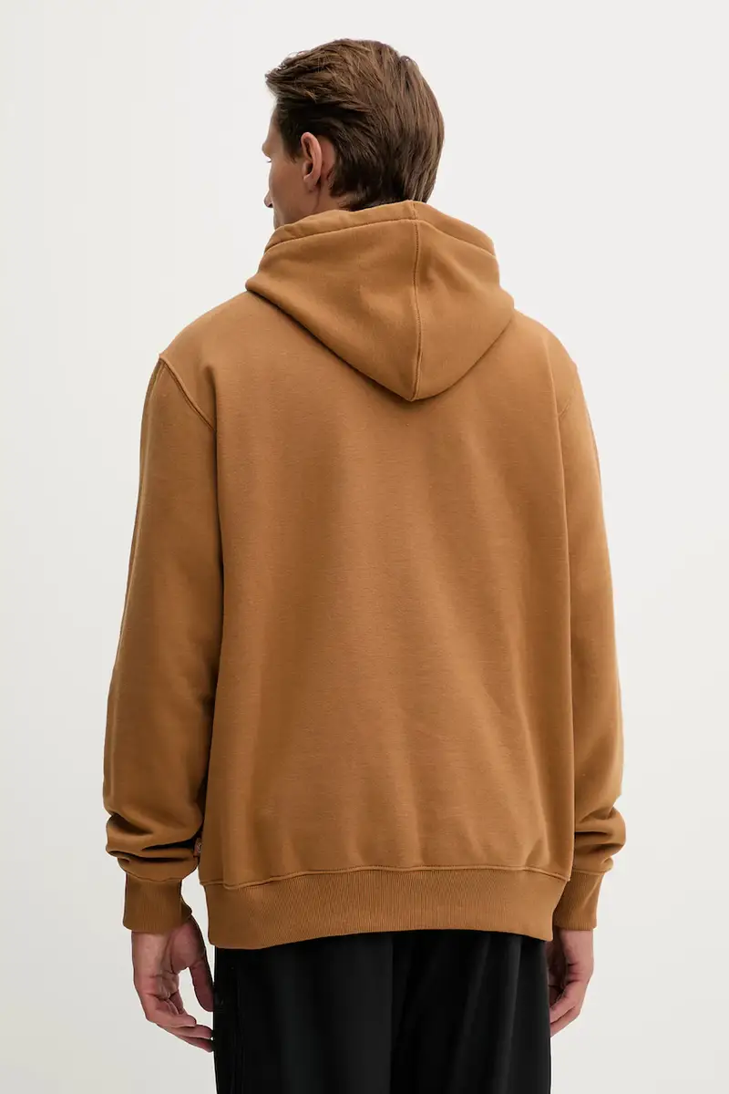 felpa uomo colore nero con cappuccio Marrone miniatura 3