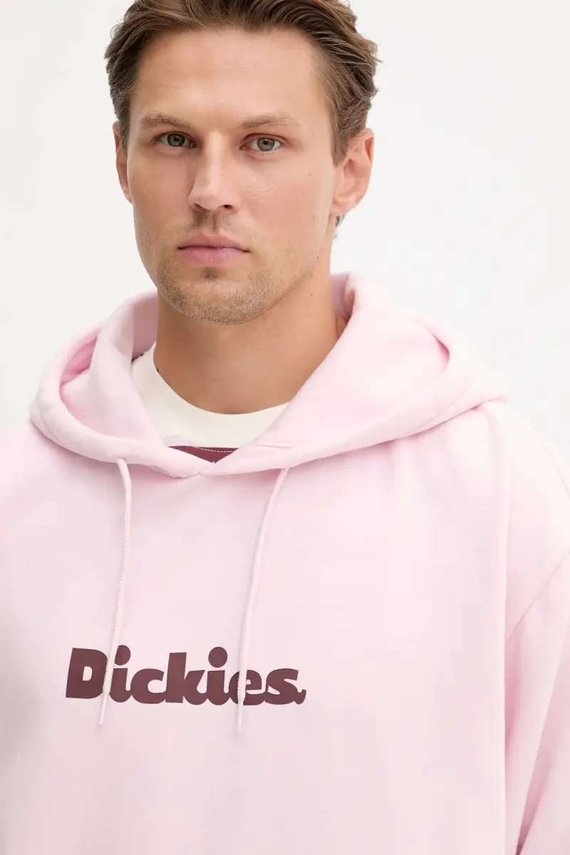 felpa uomo colore rosa con cappuccio DK0A87NP miniatura 5