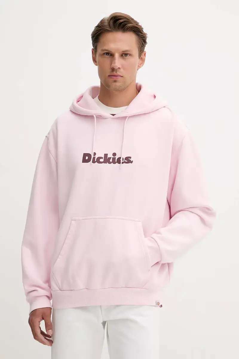 felpa uomo colore rosa con cappuccio DK0A87NP