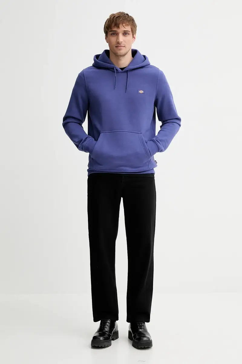 felpa uomo colore violetto con cappuccio DK0A4XCD miniatura 2