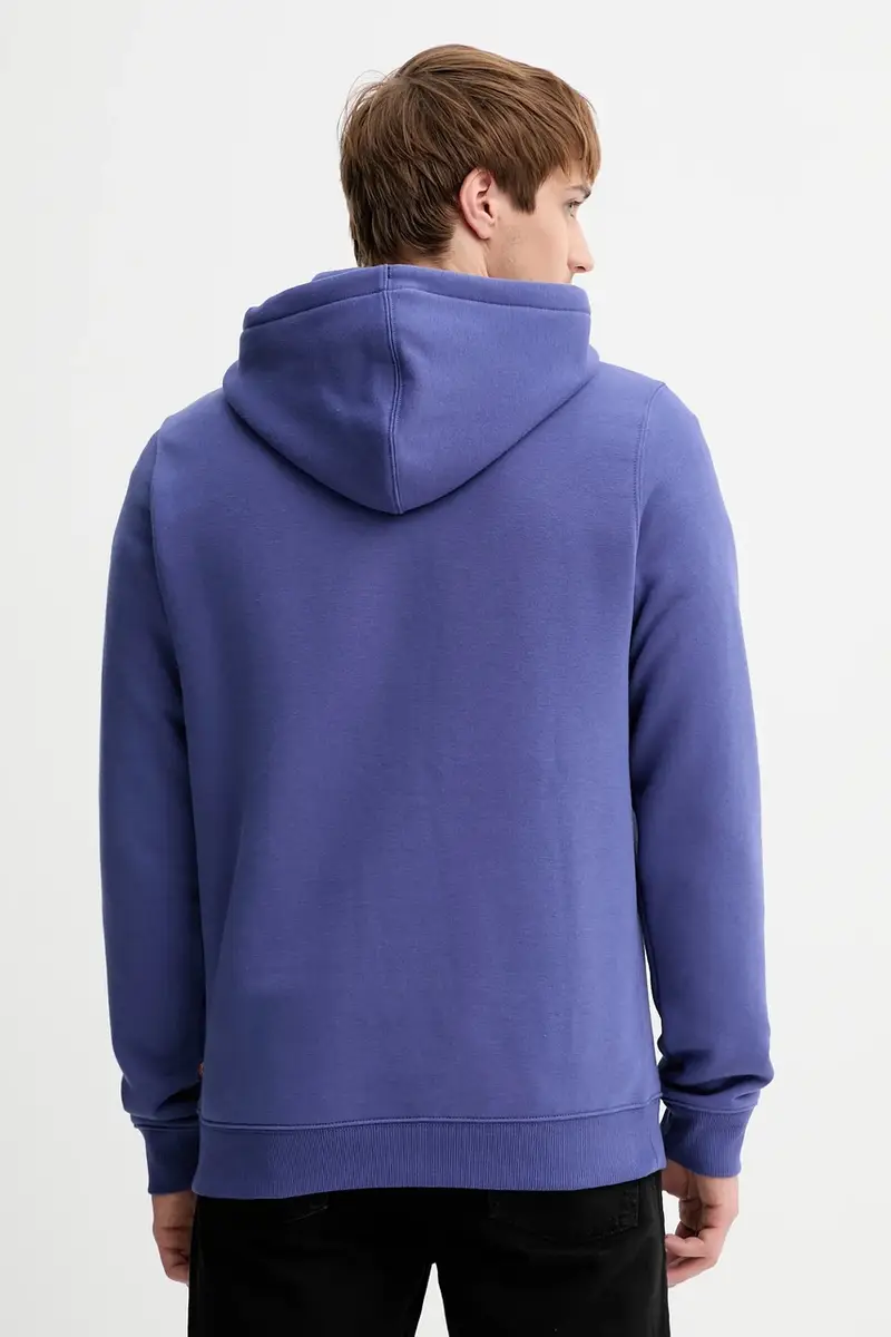 felpa uomo colore violetto con cappuccio DK0A4XCD miniatura 3