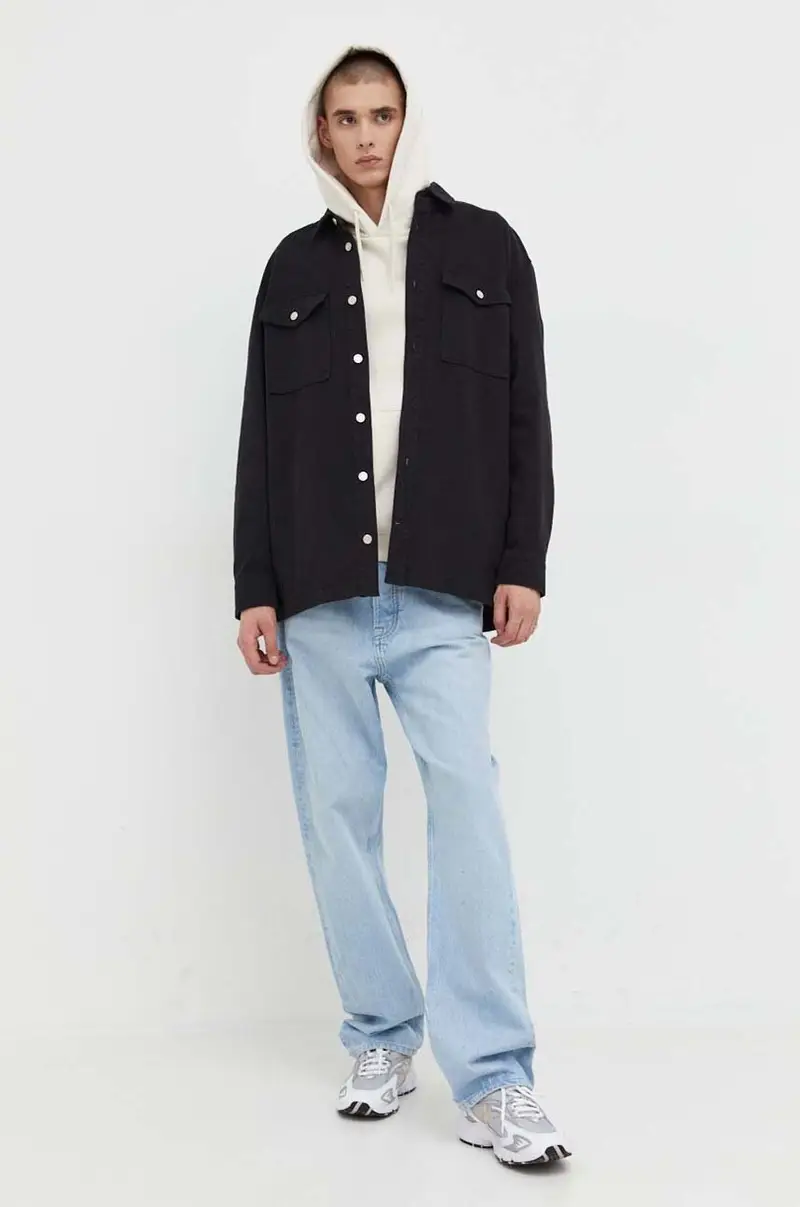 felpa uomo con cappuccio Beige miniatura 2